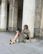 Worsted Wool Oversized Trench Coat